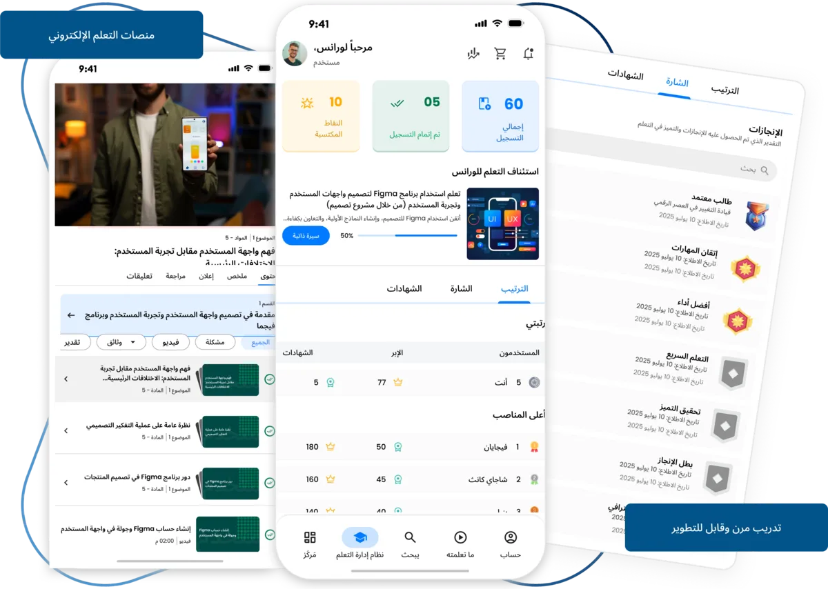 منصات تعليم إلكتروني للتدريب المرن والتعلم عن بُعد