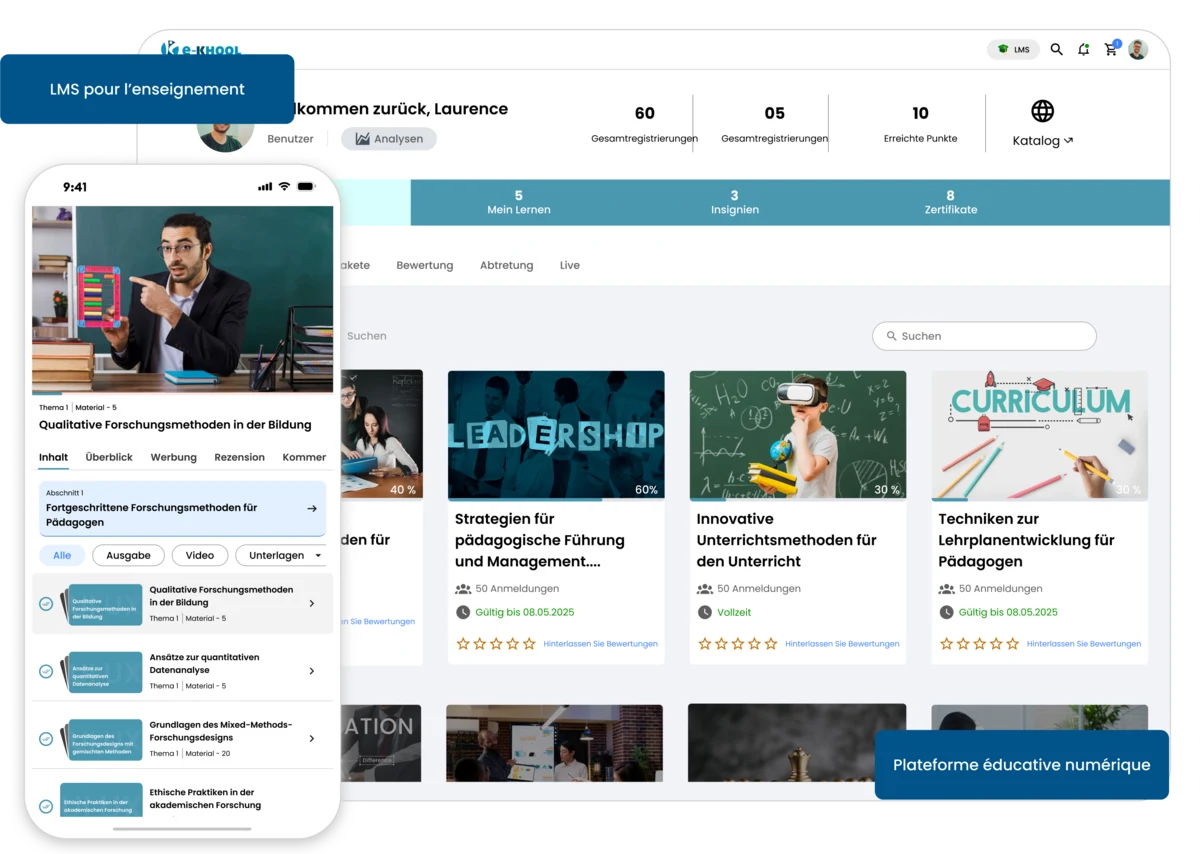 Digitale Lernakademie für Bildung und Schulung