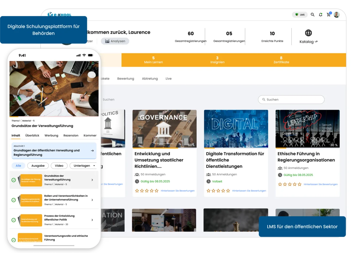 Lernplattform für Verwaltung und öffentlichen Dienst