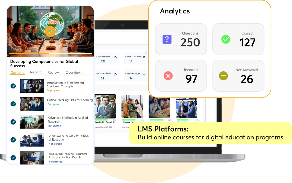LMS for Educational Institutions Education LMS tools designed for schools, colleges, and academic institutions