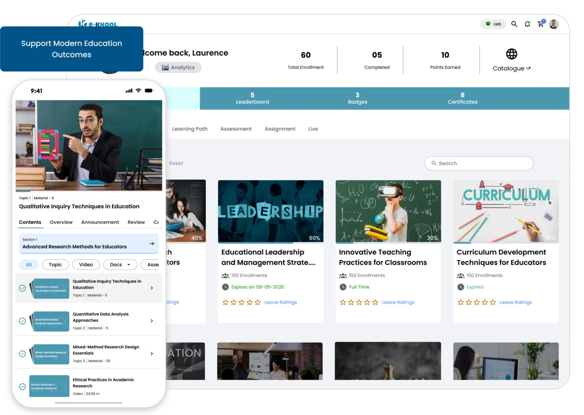 Organization LMS for education and academia Academic LMS systems for schools, colleges, and universities