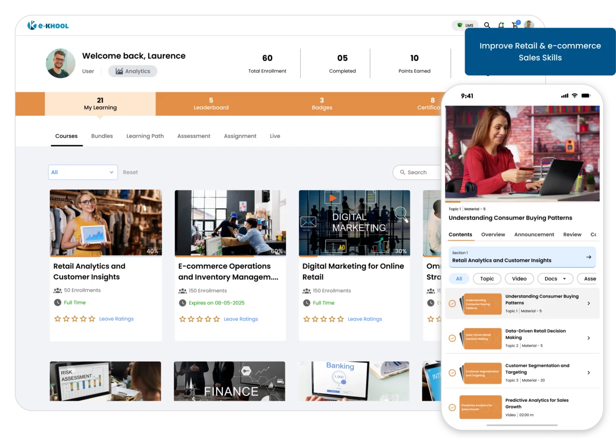 Organization LMS for retail and e-commerce LMS tools for retail and e-commerce employee training programs