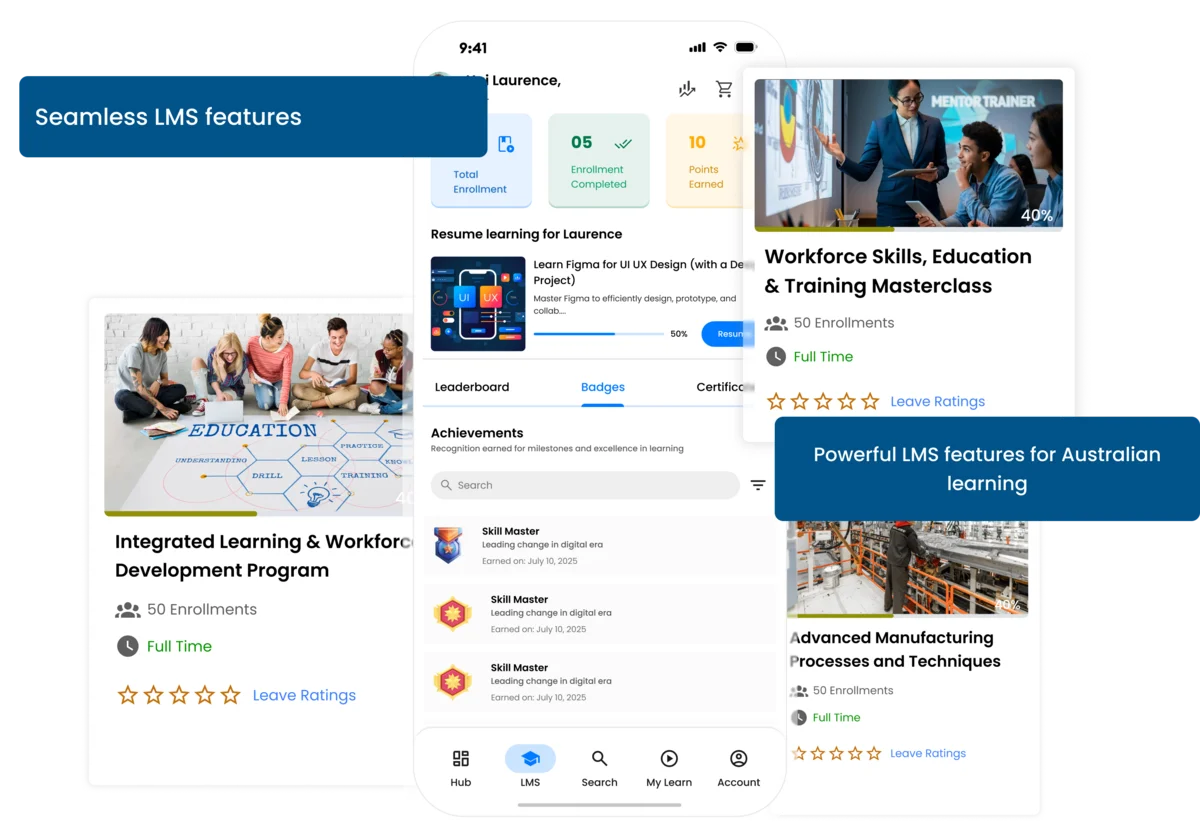 Powerful LMS features for seamless learning delivery
