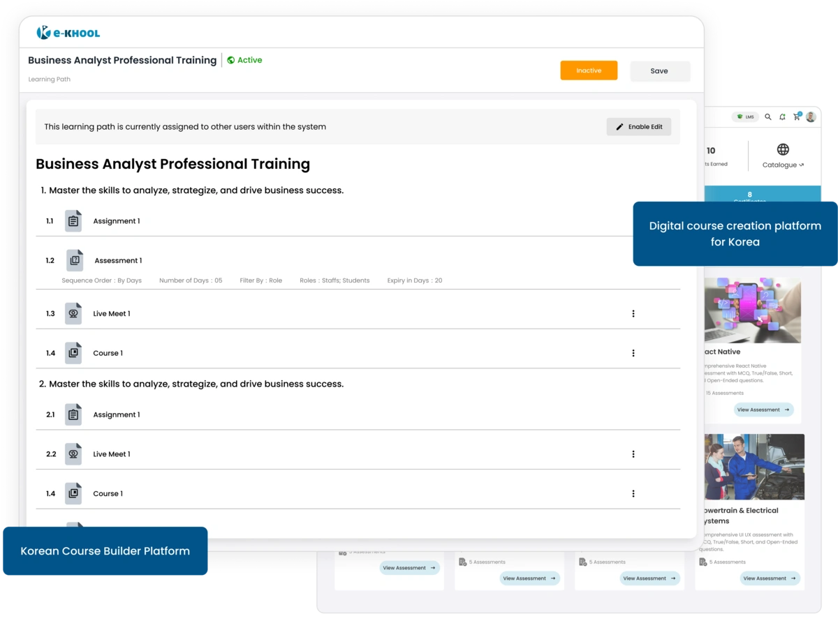Digital Course Builder for Korean Organizations