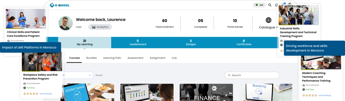 LMS platform creating impact on workforce training in Morocco