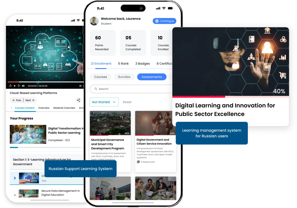 Learning Management System for Russian Users