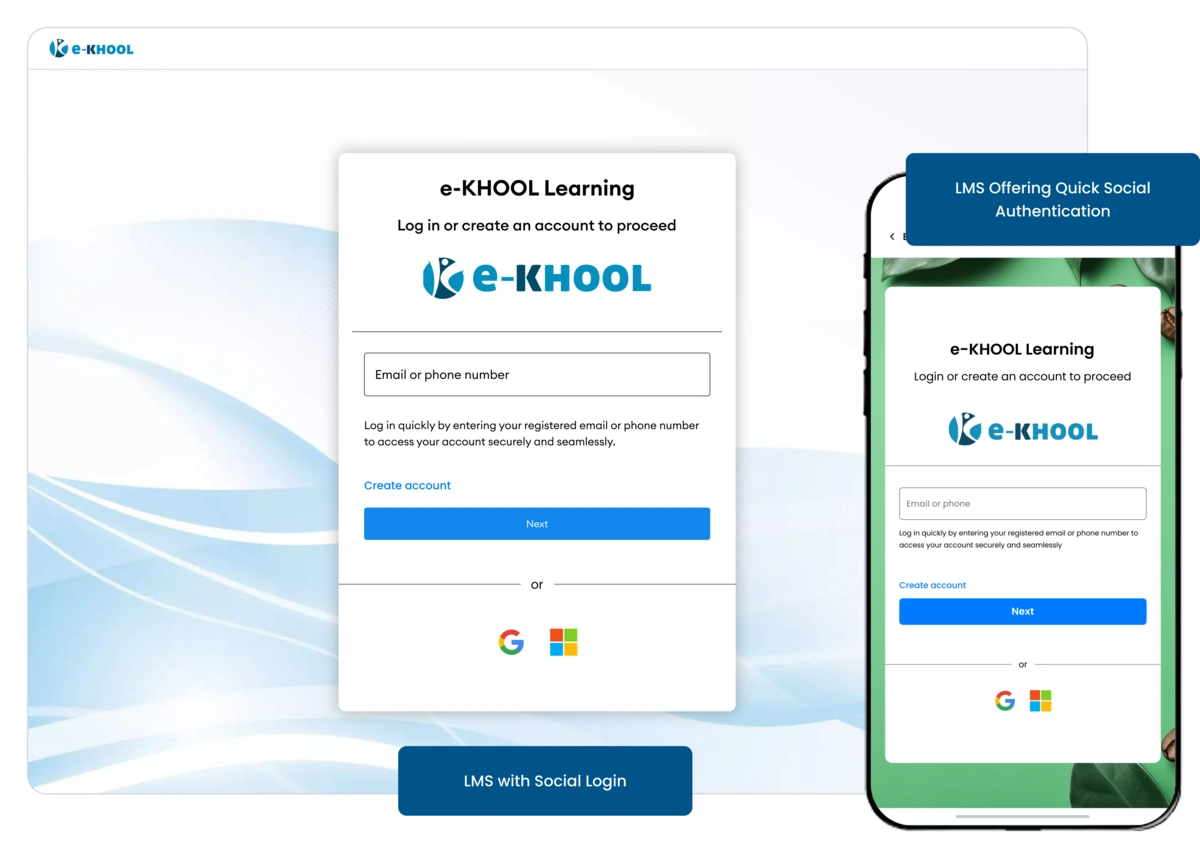 LMS for Social Logging Features