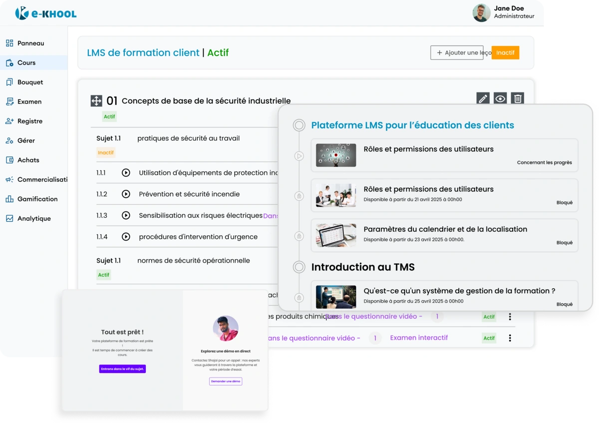 LMS de formation client : plateforme pour éduquer, certifier et fidéliser vos clients