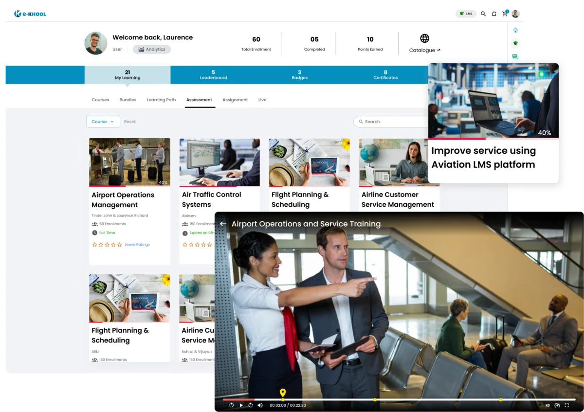 Improve service quality and safety with LMS-based airport operations training