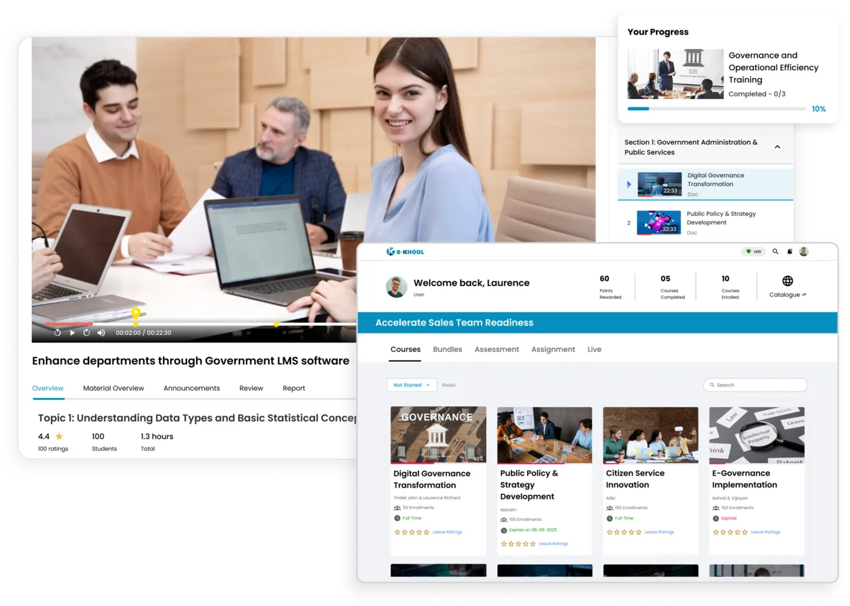 Departments enhancing governance and operational efficiency using e-KHOOL Government LMS