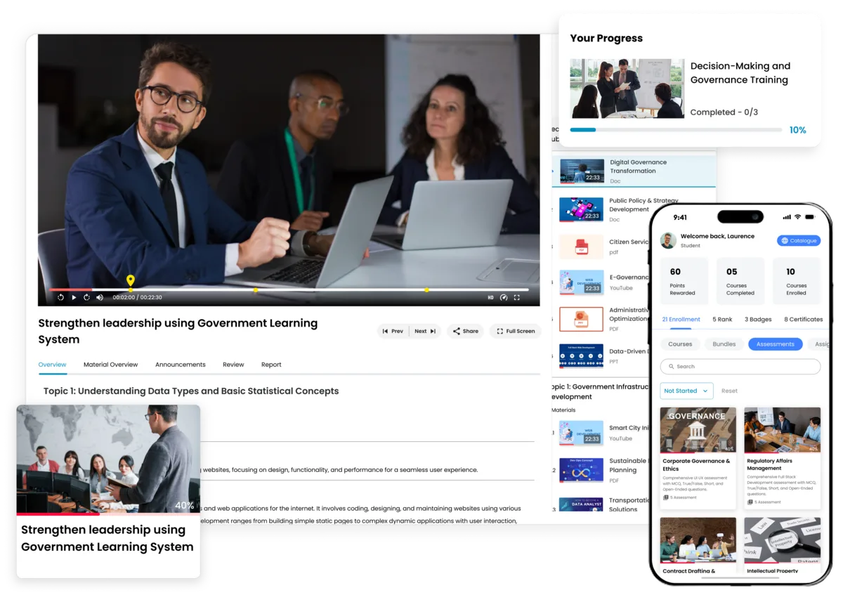 Improve government decision-making and governance effectiveness with LMS training