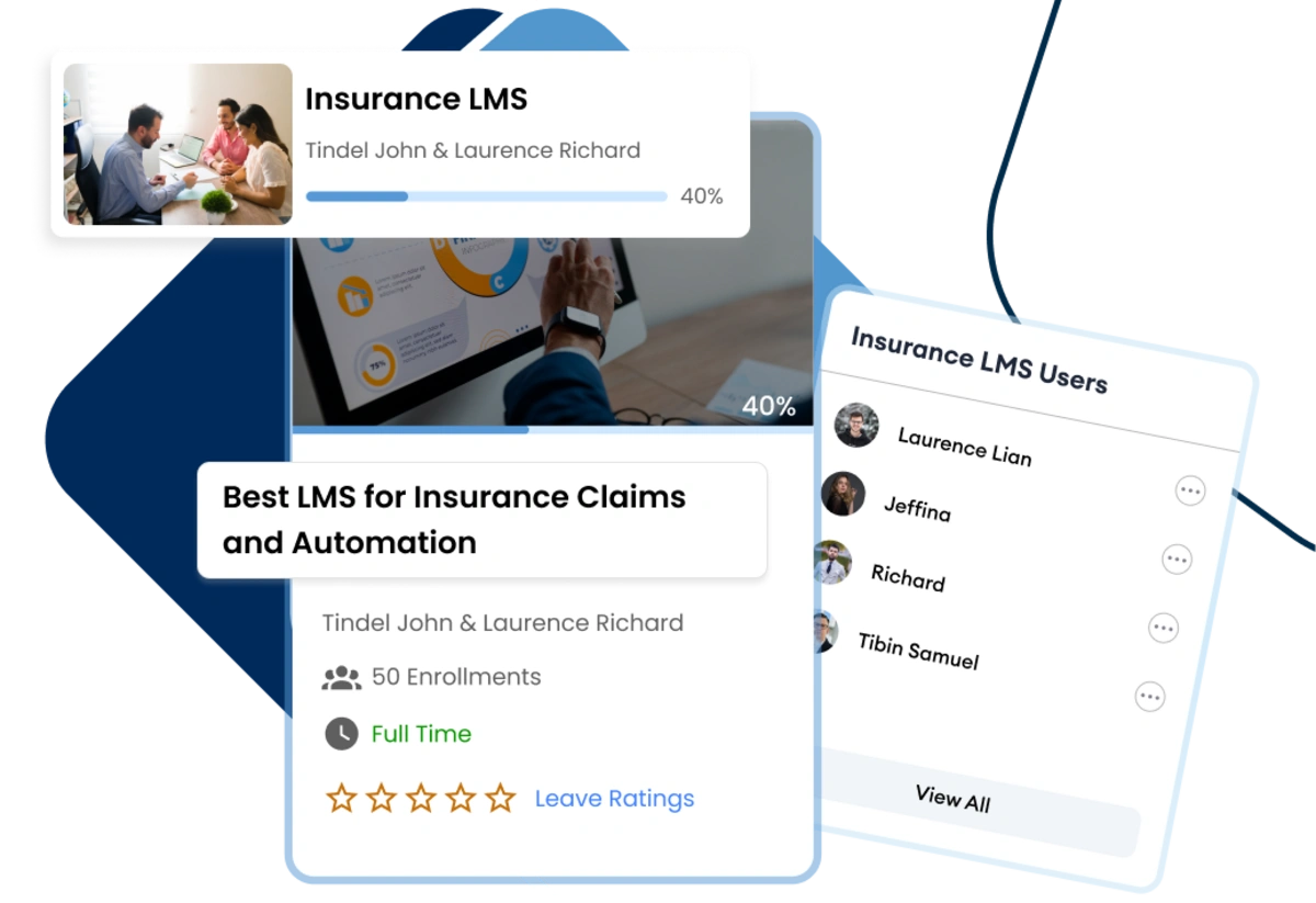 Smart insurance LMS for skill development and performance improvement