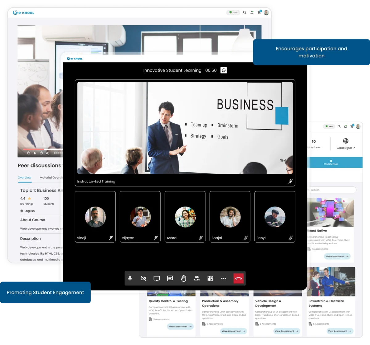 Promoting Student Engagement via Live Class
