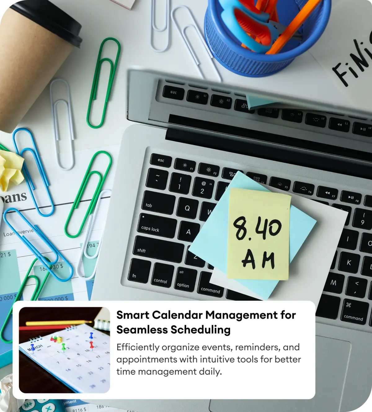 Calendar management software to organize schedules and events