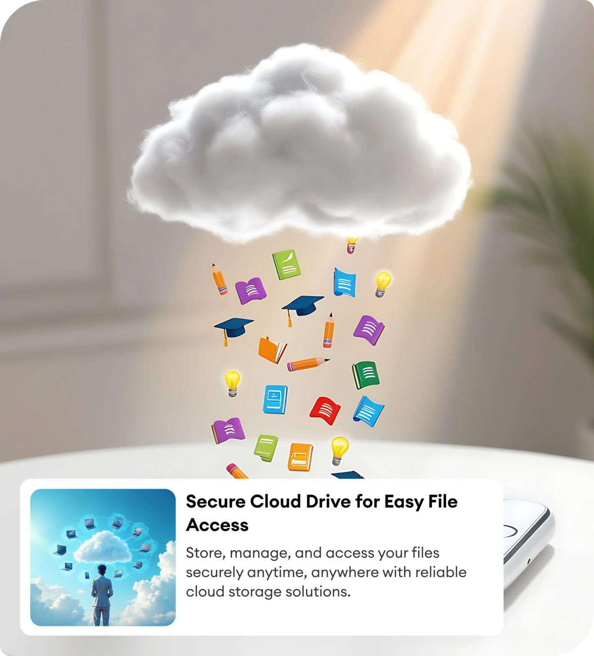 Secure online storage for files anywhere
