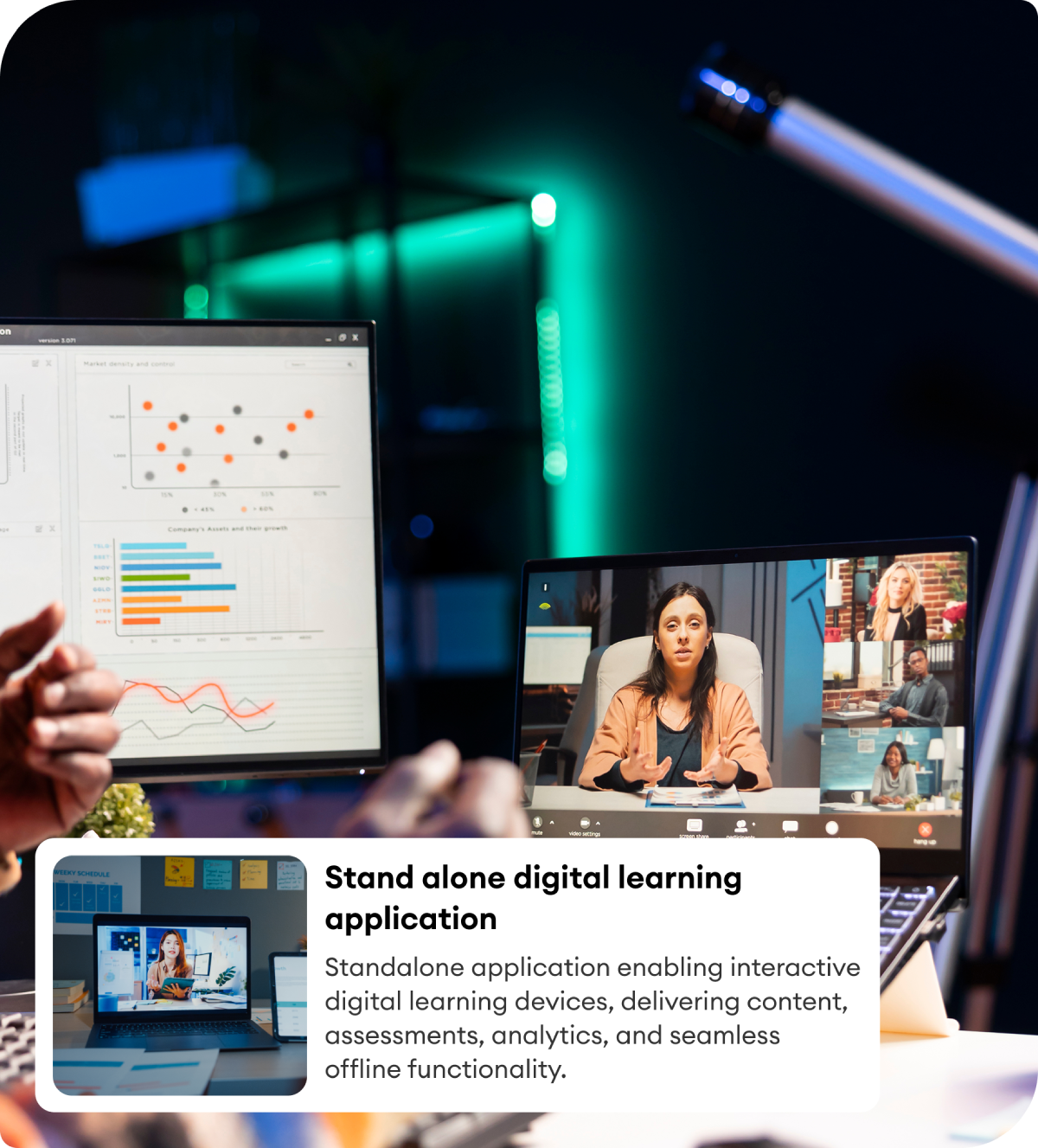 Independent apps enabling flexible and seamless digital learning