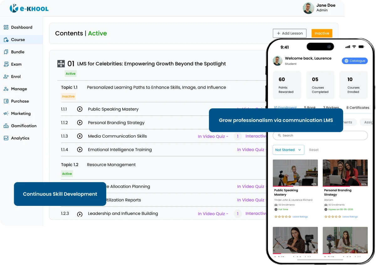 Train your professionalism through continuous learning and skill development program