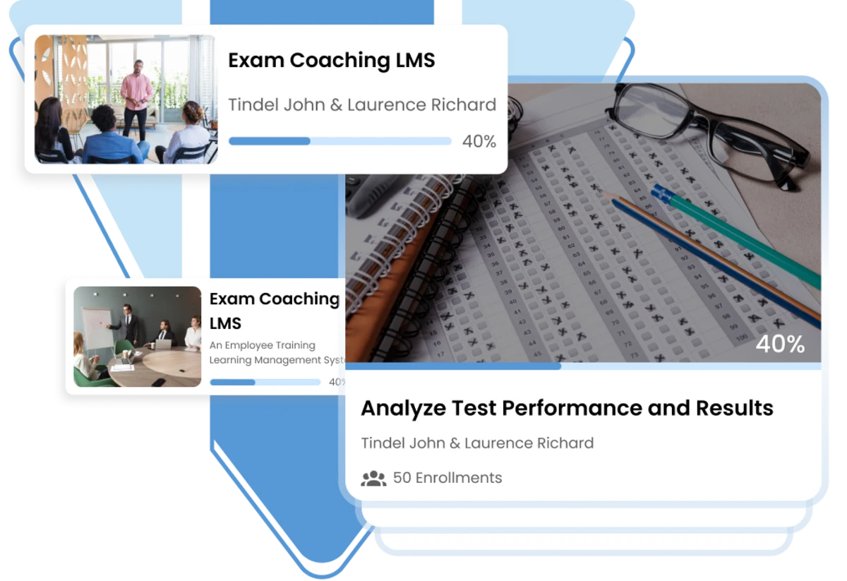LMS competitive exam coaching app