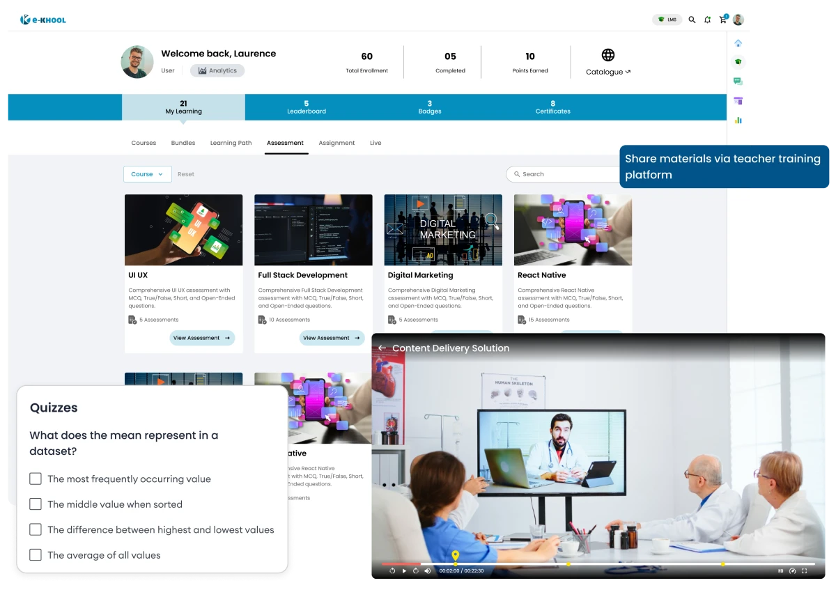 Content Delivery Solution in Teacher Training